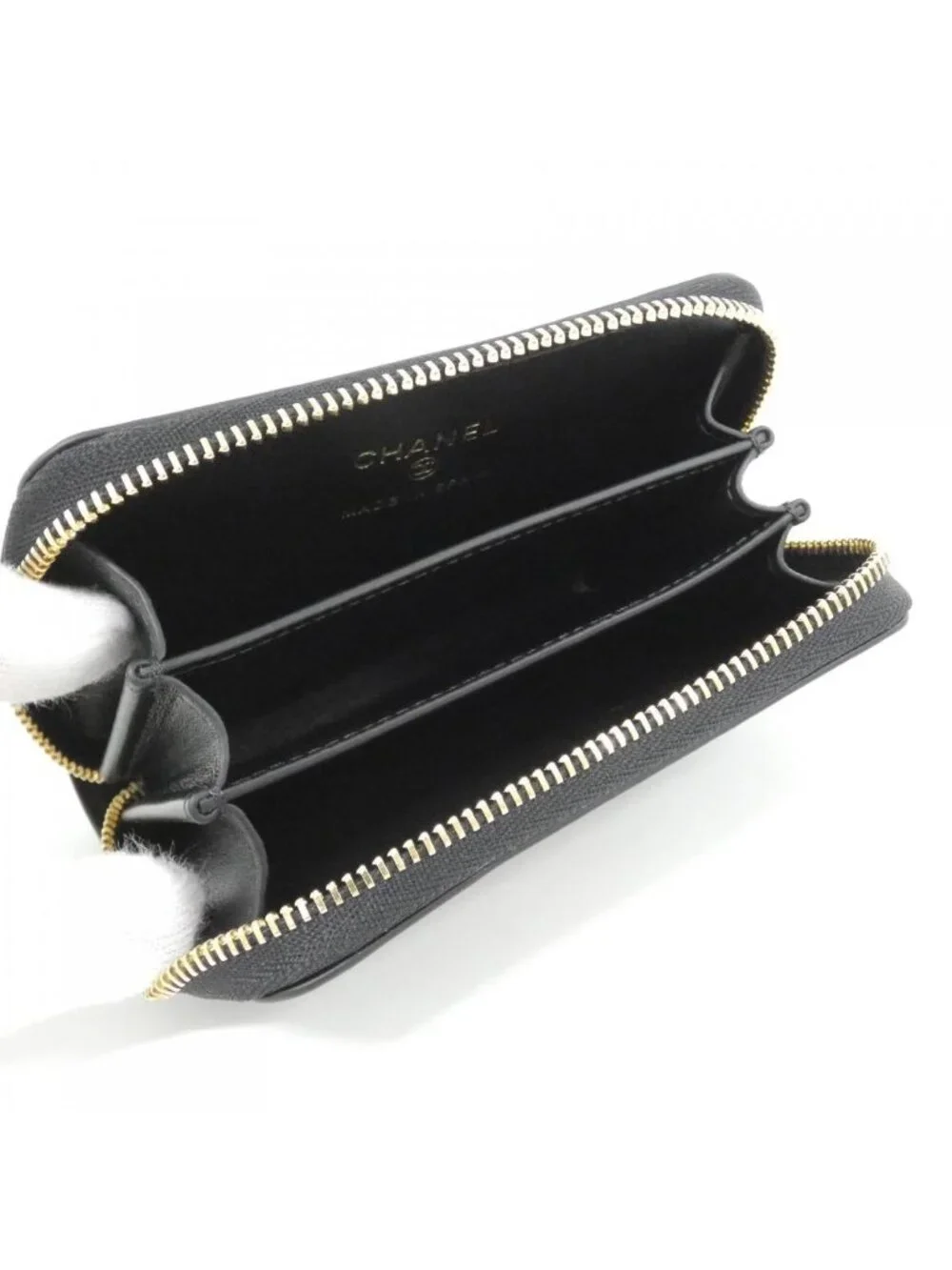 Chanel Coin Case Coin Purse Black
